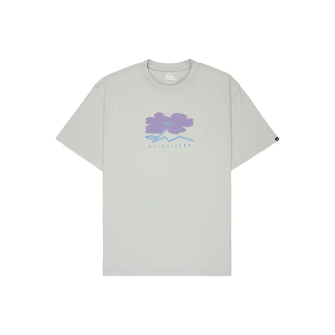 Quiksilver Structured Flower T-shirt Met Korte Mouwen Blauw S Man