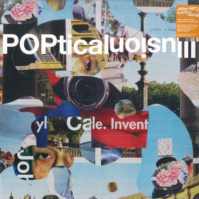 LP Plaat JOHN CALE - Poptical Illusion DS178LPX Double Six, Ele 2024 Wereldwijde Rock white
