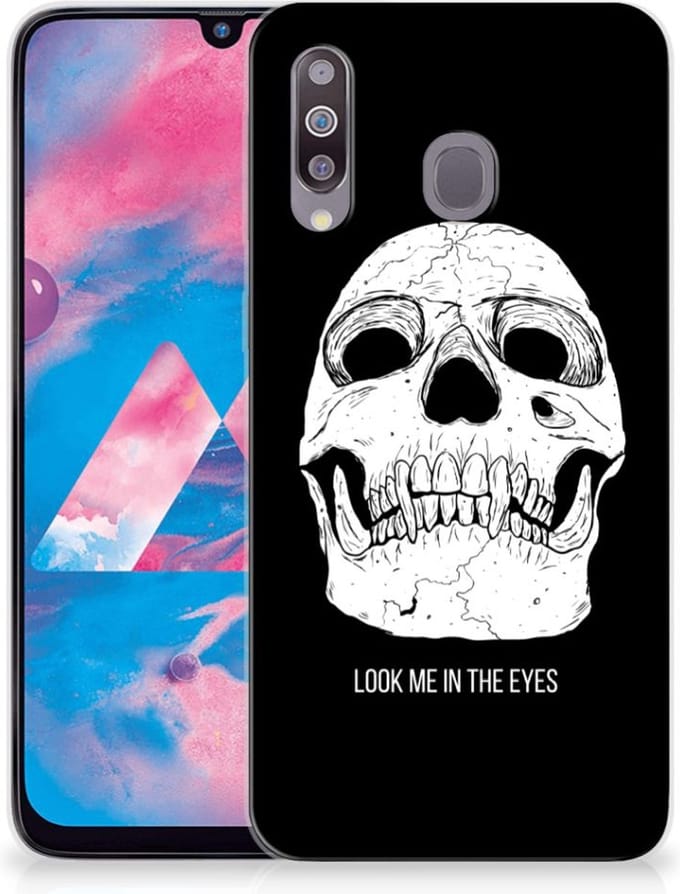Silicone Back Case Samsung Galaxy M30 Skull Eyes