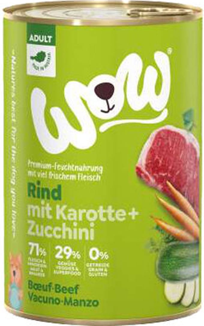 WOW! Adult hondenvoer - blik - rund - 6 x 800 g