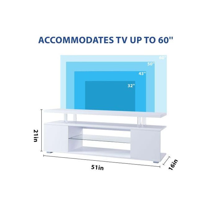 Meuble TV pour TV 65 » LED Game & Entertainment Centre Media Storage Console