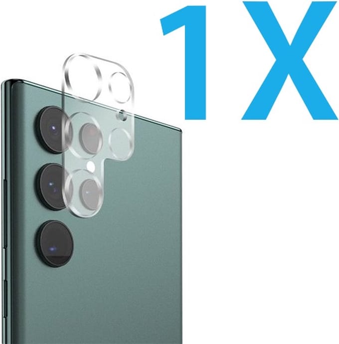 Camera lens Protector 1x Geschikt voor: Samsung Galaxy S24 Ultra - screen protector - glas - bescherm je camera - beschermglas - Transparant