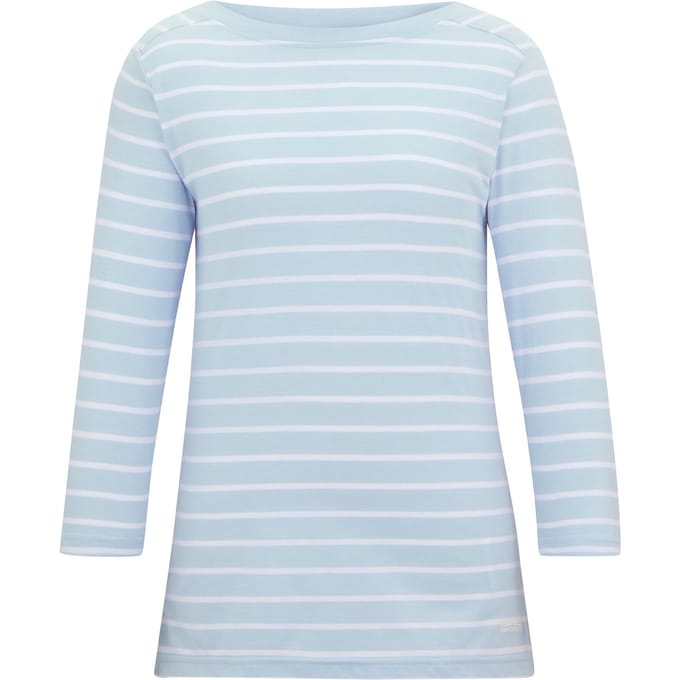 Regatta Dames/Dames Baylette II Gestreept T-shirt (Hemelsbreed/Wit)