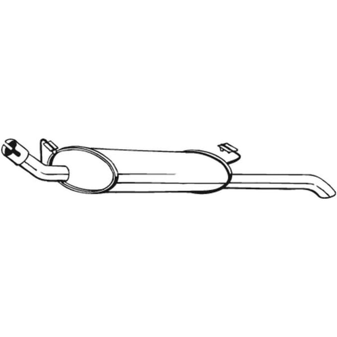 Geluiddemper achter BOSAL 185-141