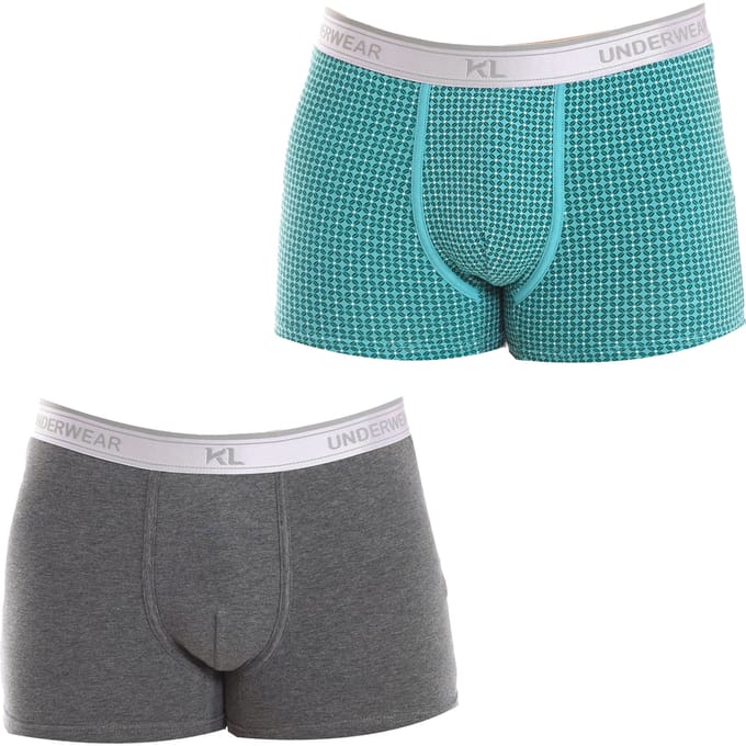 Pack-2 Ademende stoffen boxers met anatomische voorkant KL2016 mannen