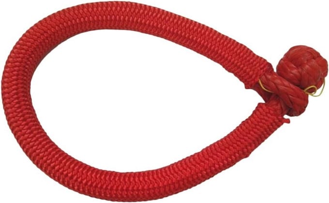 Lier Touw - Zachte Beugel - Off-road Gebruik - UHMWPE Sluiting - 9mm x 150mm - Rood