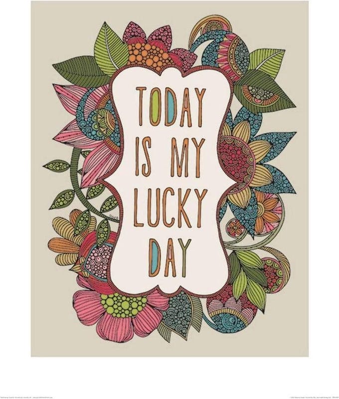 Pyramid Valentina Ramos Today Is My Lucky Day Kunstdruk 40x50cm