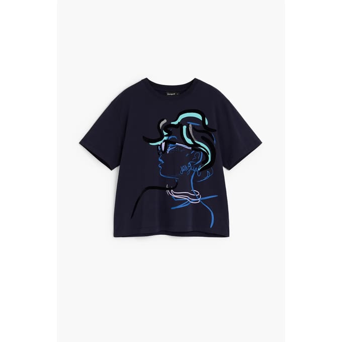 Dames-T-shirt Desigual Face