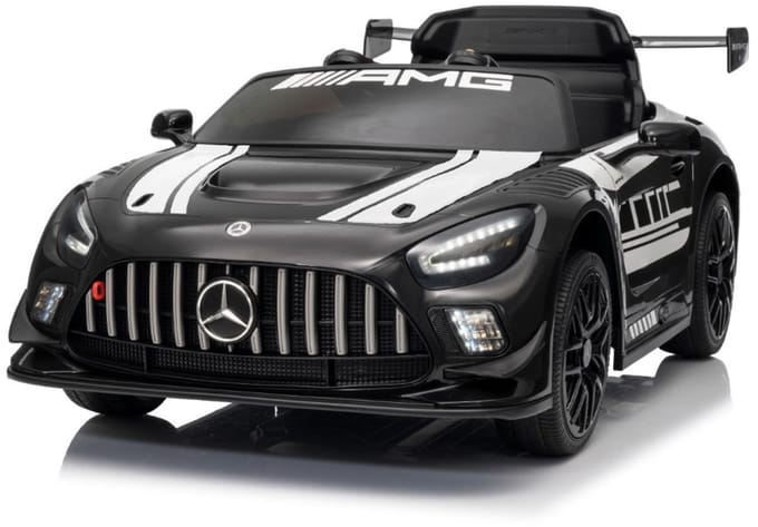 Elektrische kinderauto - Mercedes gt4 - kinderauto - 1 tot 6 jaar - 12V - Zwart