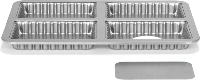 Patisse Mini Quichevorm Silver Top Losse Bodem - 4 stuks