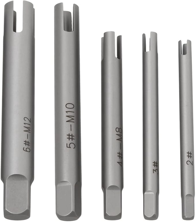 Dailygoods- Schroefdraadtrekker M5-M12 - 5 Stuks - Koolstofstaal