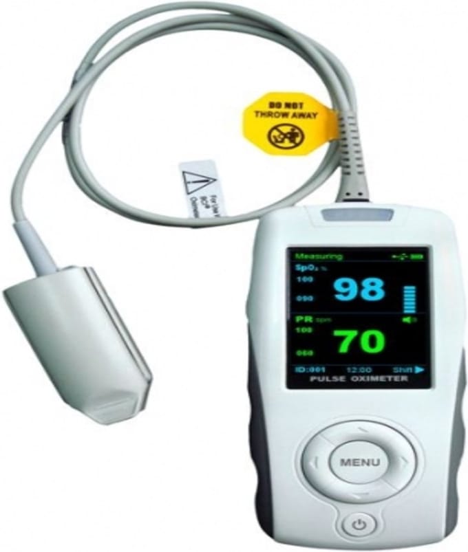 Handbediende pulsoximeter - Mod. MD300K2 - Met volwassen sensor