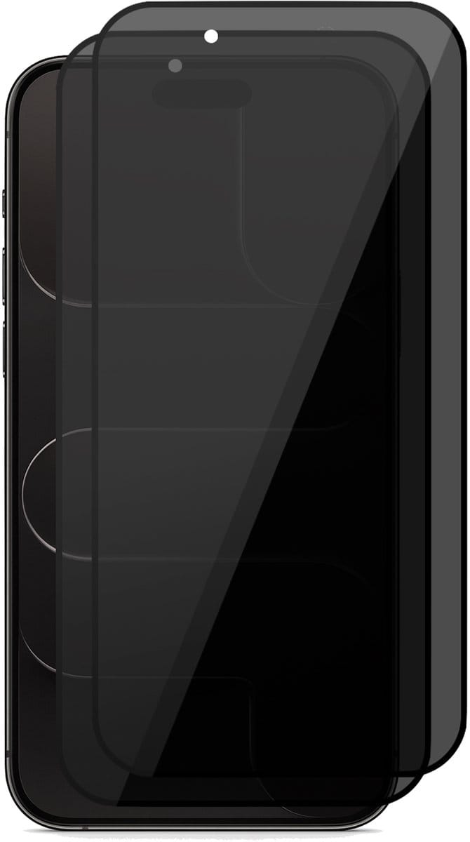 Privacy Screenprotector geschikt voor iPhone 17 Air - 2x Volledig Dekkend Glas Screen Protector