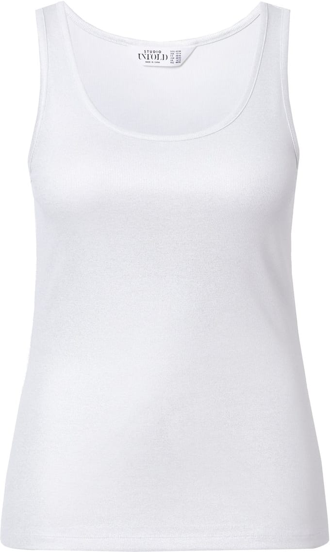 Studio Untold - Dames - Ribtop slim shape glanseffect - Zilver - Maat 58+