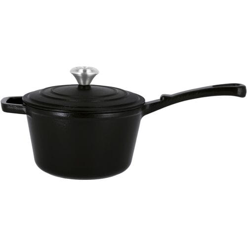 SILVERCREST Gietijzeren steelpan, Ø18 cm (Zwart)