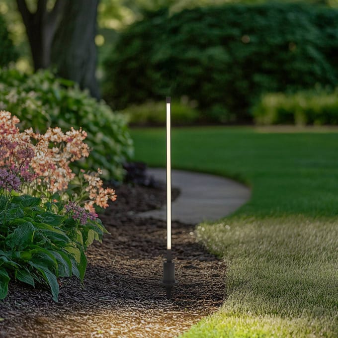 Lindby LED tuinpadverlichting Neano, 80 cm, zwart, metaal, IP65