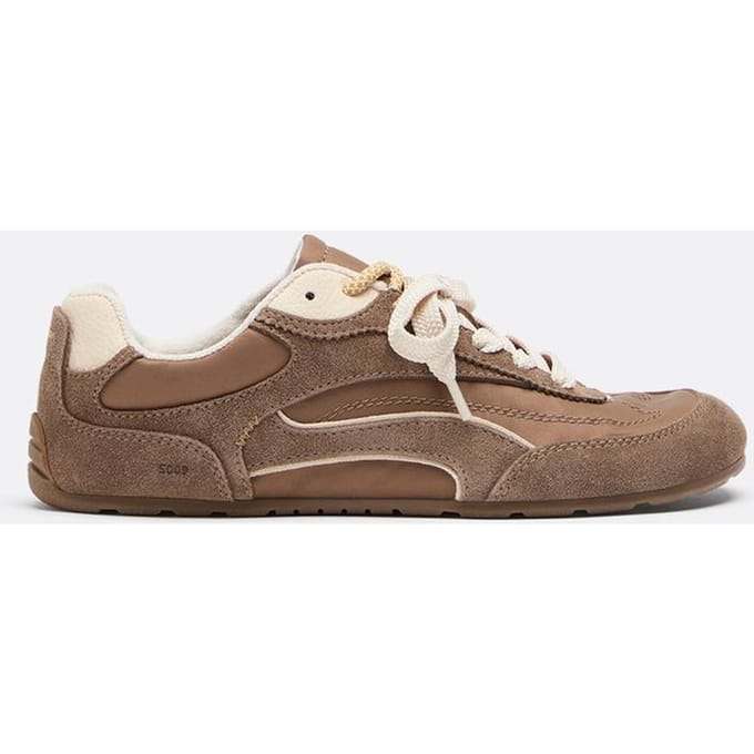 Stradivarius S009 Barefoot sneakers met leren details  BRUIN 38