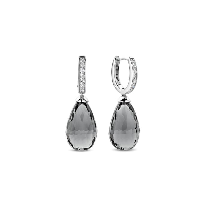 TI SENTO Dames Oorbellen - 925 zilver - Groen - 78038GG