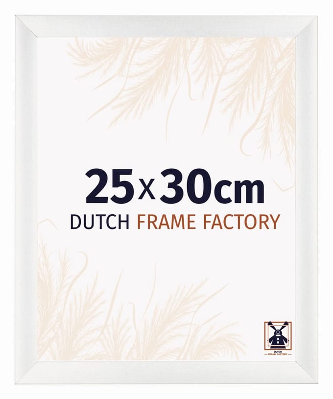 Fotolijst 25x30 cm - MDF - Wit Geveegd - Praag