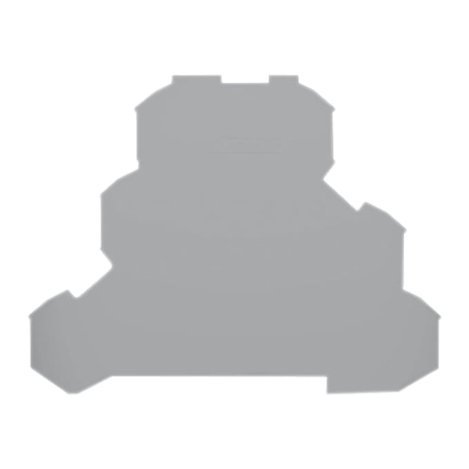 WAGO TopJob-S Eind- En Scheidingsplaat 0.8mm Grijs - 2002-3291 [10 Stuks]