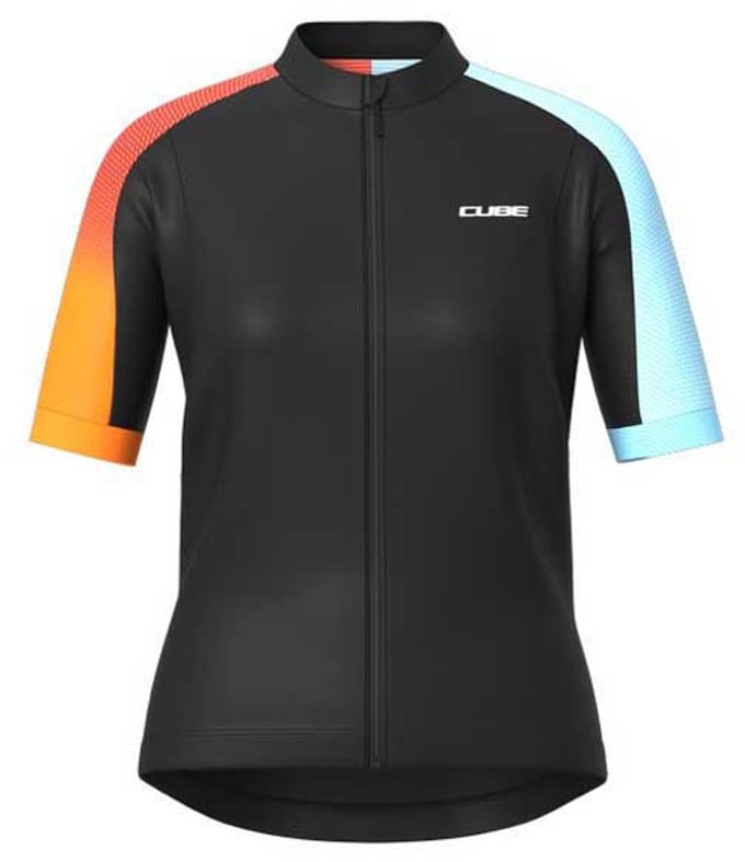 Cube Factory Racing Korte Mouw Wielertrui Zwart M Vrouw