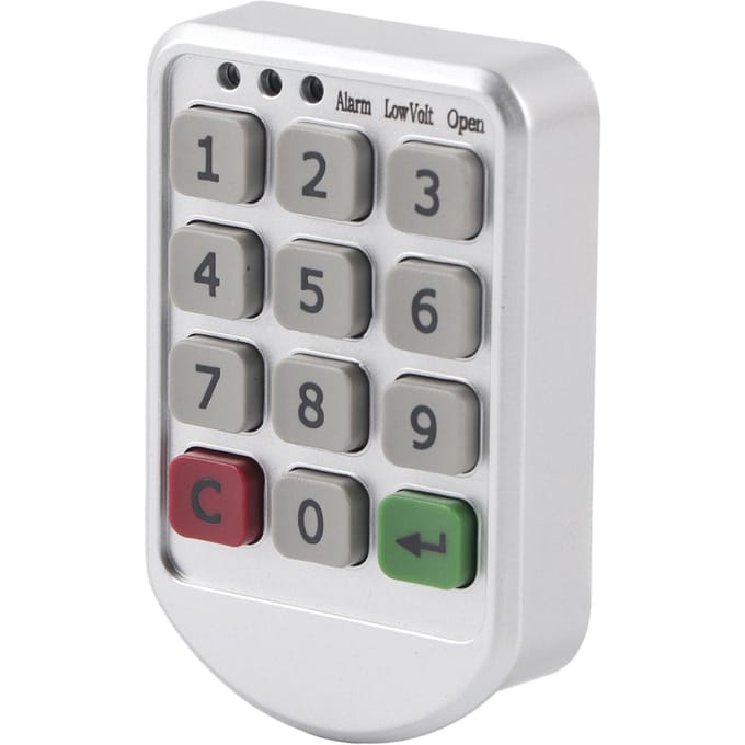 Panneau en plastique ABS Clavier numérique électronique intelligent à mot de passe Numéro Porte d'armoire Code Serrure noir