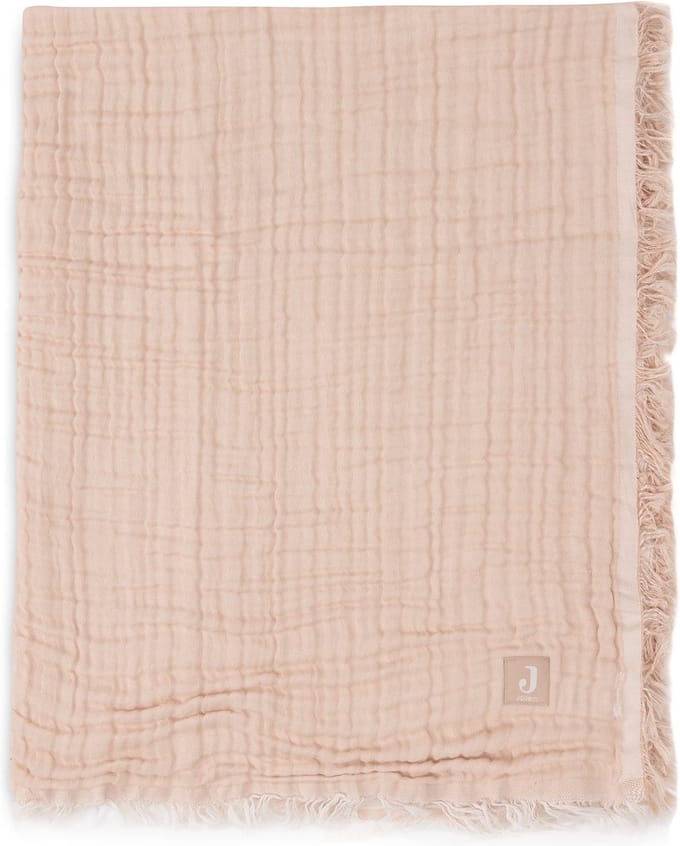 Jollein Baby Wiegdeken - 75x100cm - Fringe - Moonstone/Ivory - GOTS