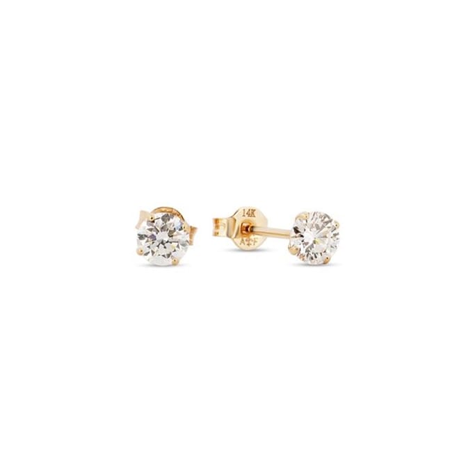Di Lusso 14K Gouden Oorstekers – 0.40 ct Lab Grown Diamant
