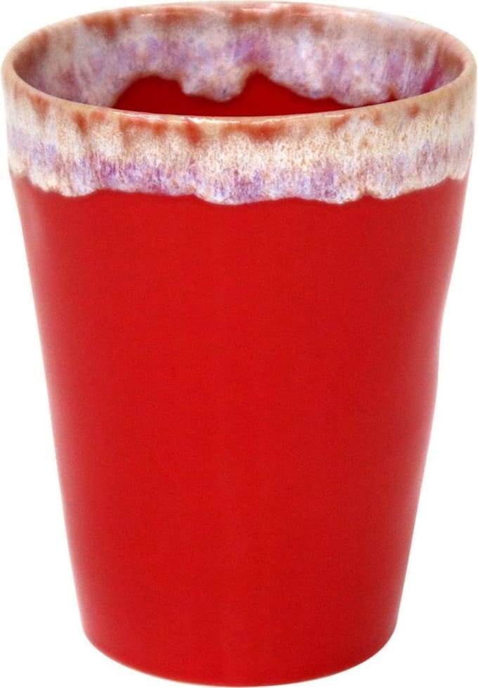 Costa Nova Kop Latte Macchiato 38cl - Grespresso - Aardewerk - Rood - 9,5cmxH11cm