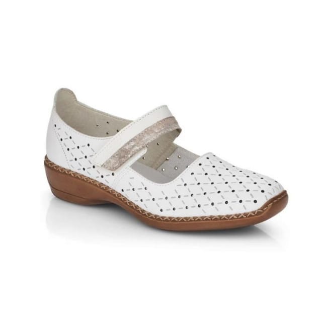Rieker Instapper - Vrouwen - Wit - Maat 36