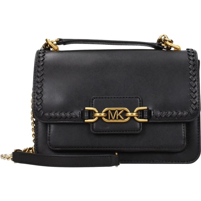 Michael Kors Zwarte Leren Schoudertas