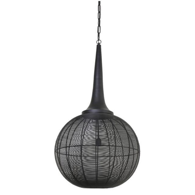 Light & Living Adrienne Hanglamp - Zwart - Ø57x112cm