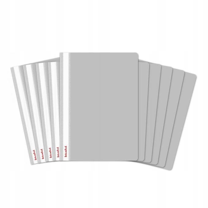 Biurfol PP A4 Hardcase Mapjes - 10 Stuks Wit