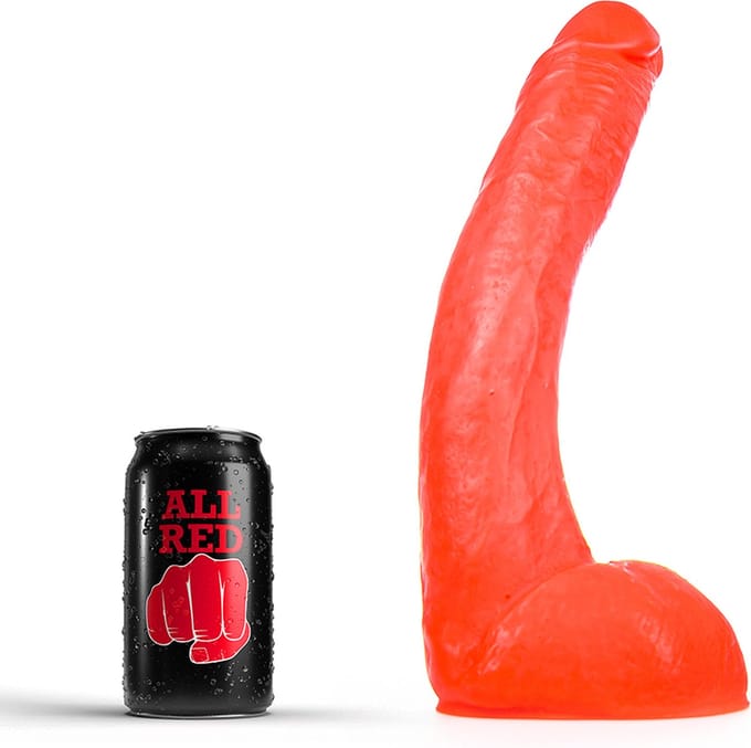 All Red Dildo 29 cm - rood