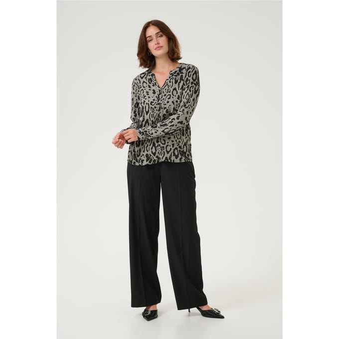 Blouse met lange mouwen Regular fit Moonstruck / Black Animal animal