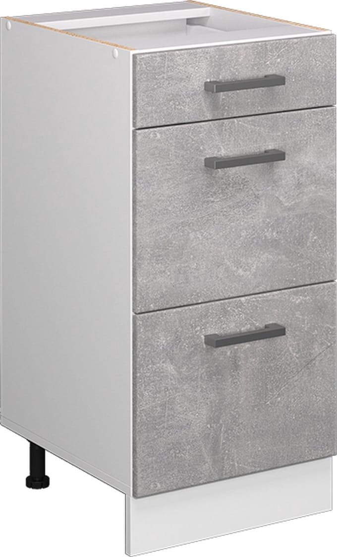 Vicco R-Line Keukenonderkast – 40 cm met laden, WB Eik Beton