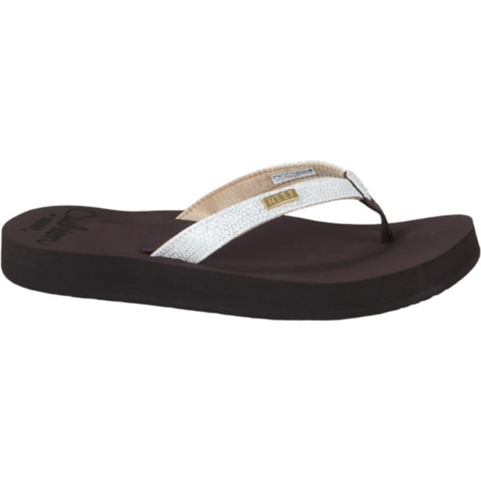 Reef Star Cushion Sassy Dames Slippers - Brown/White - Maat 35