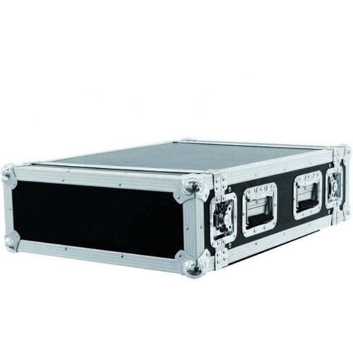 Roadinger PR-2ST 19 inch rack 4 HE Hout Incl. greep