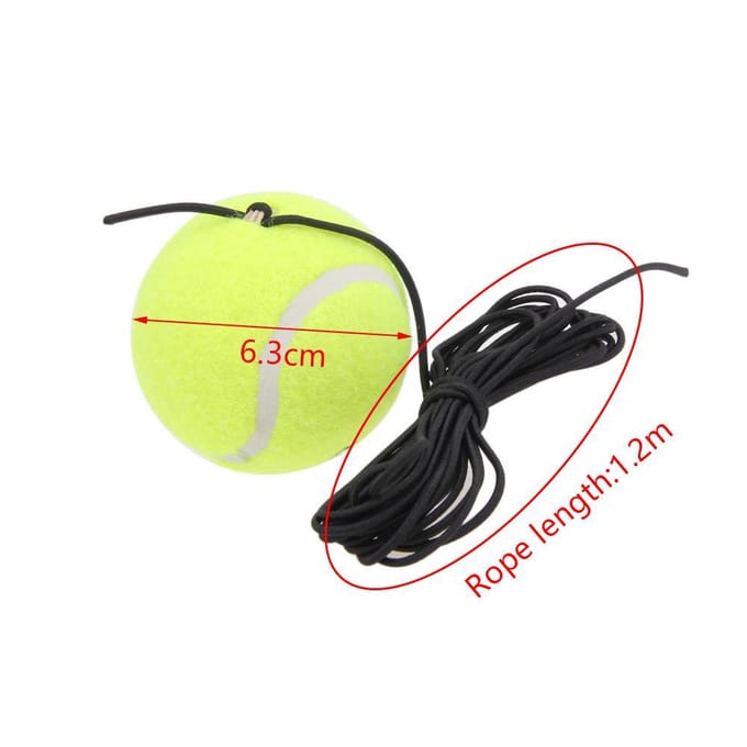 Professionele Tennis Trainingsbal met Elastisch Koord Stuiterbal met Elastisch Koord Draagbare Tennis Trainingsbal yellow