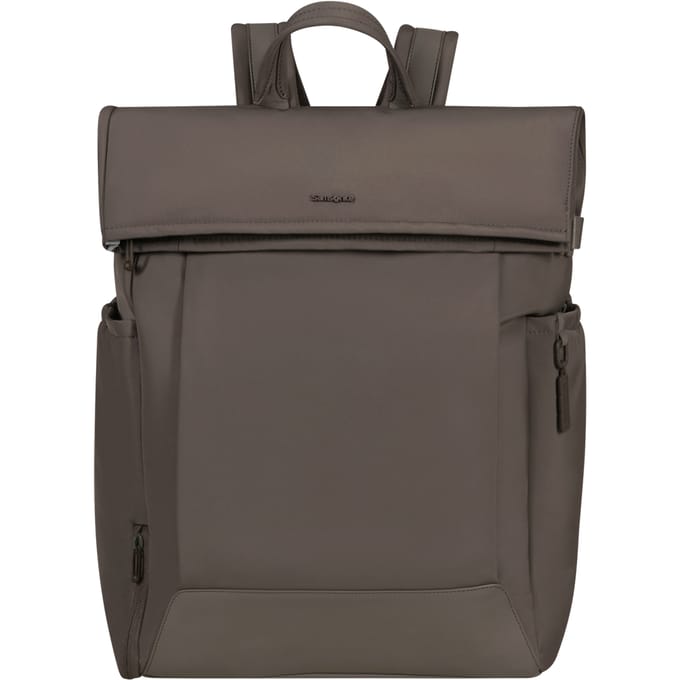 Samsonite Laptop rolltop backpack - rugzak Essentis 15,6 inch - Rugzak - 30,5 l - Dark taupe