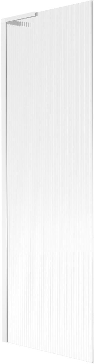 Mexen Next L badwand 1-delig 60 x 150 , gestreept, wit - 895-060-000-03-09-20