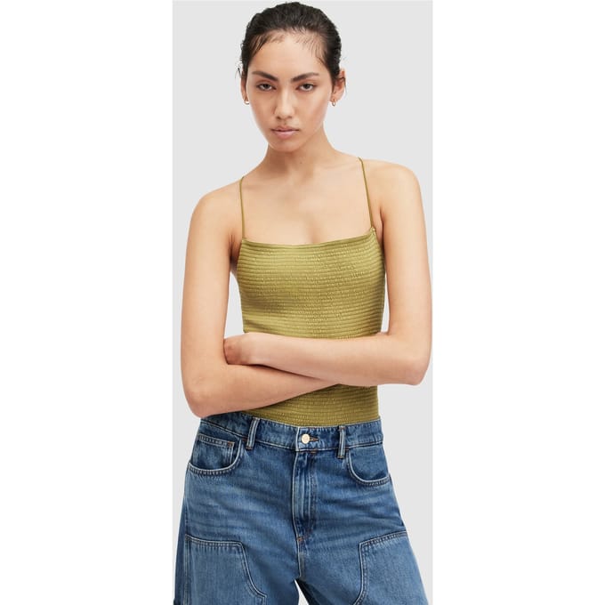 AllSaints Tilly Bodysuit Sap Green Taglia: 8 | Body Outlet | Donna | Verde
