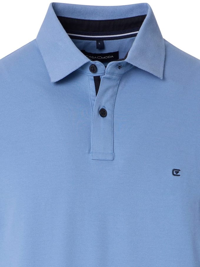 Casa Moda Polo Shirt Comfort Fit Effen Stretch 004470-161 - M