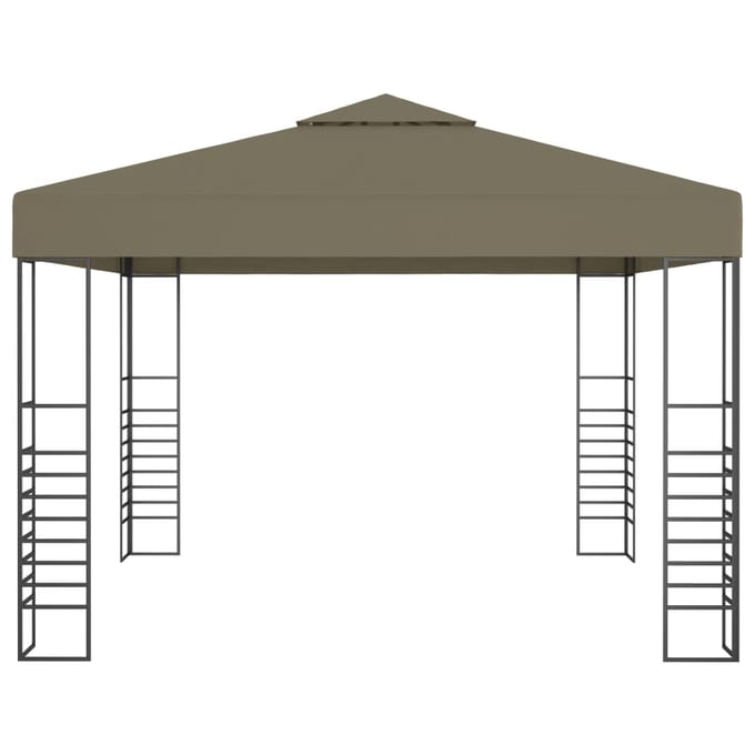 vidaXL - Tuinpaviljoen - 180 - g/m² - 3x3 - m - taupe
