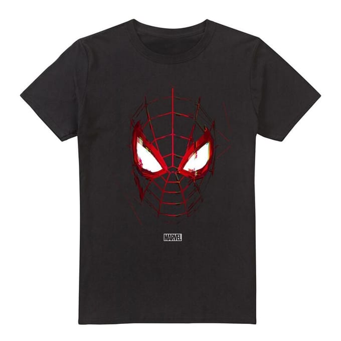Marvel Spiderman Miles Morales Glitched Heren T-Shirt - Zwart - M