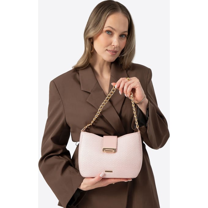 Wittchen - Crossbody Tas - Roze - Gevlochten - Polypropyleen