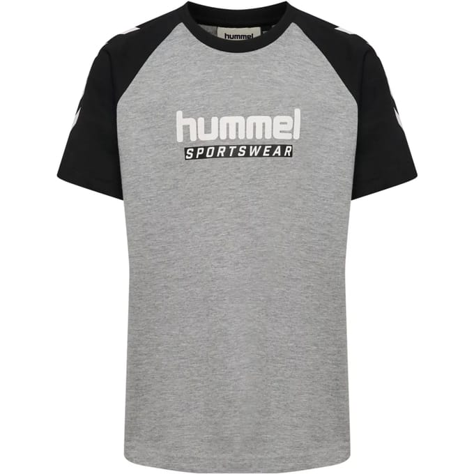 T-shirt met kinderlogo Hummel