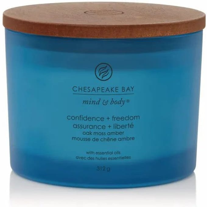 Chesapeake Bay Confidence & Freedom - Oak Moss Amber - Geurkaars met Drie Lonten - 50 branduren