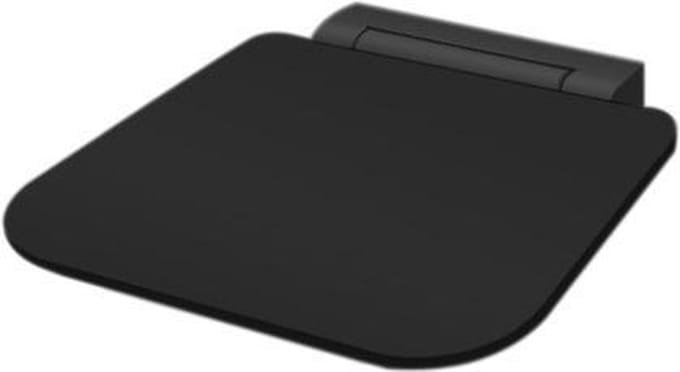 Best Design Nero Ruby Black wandmodel opklapbare douchezitting 35x27.5cm zwart