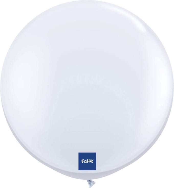 Folat - Folatex ballon XL 90 cm (per stuk) Wit
